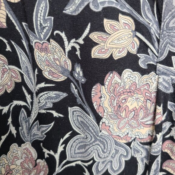 Lucky Brand Top Womens Plus 2X Floral Blouse/Top Pull Over/ V-neck Lightweight - Picture 5 of 9